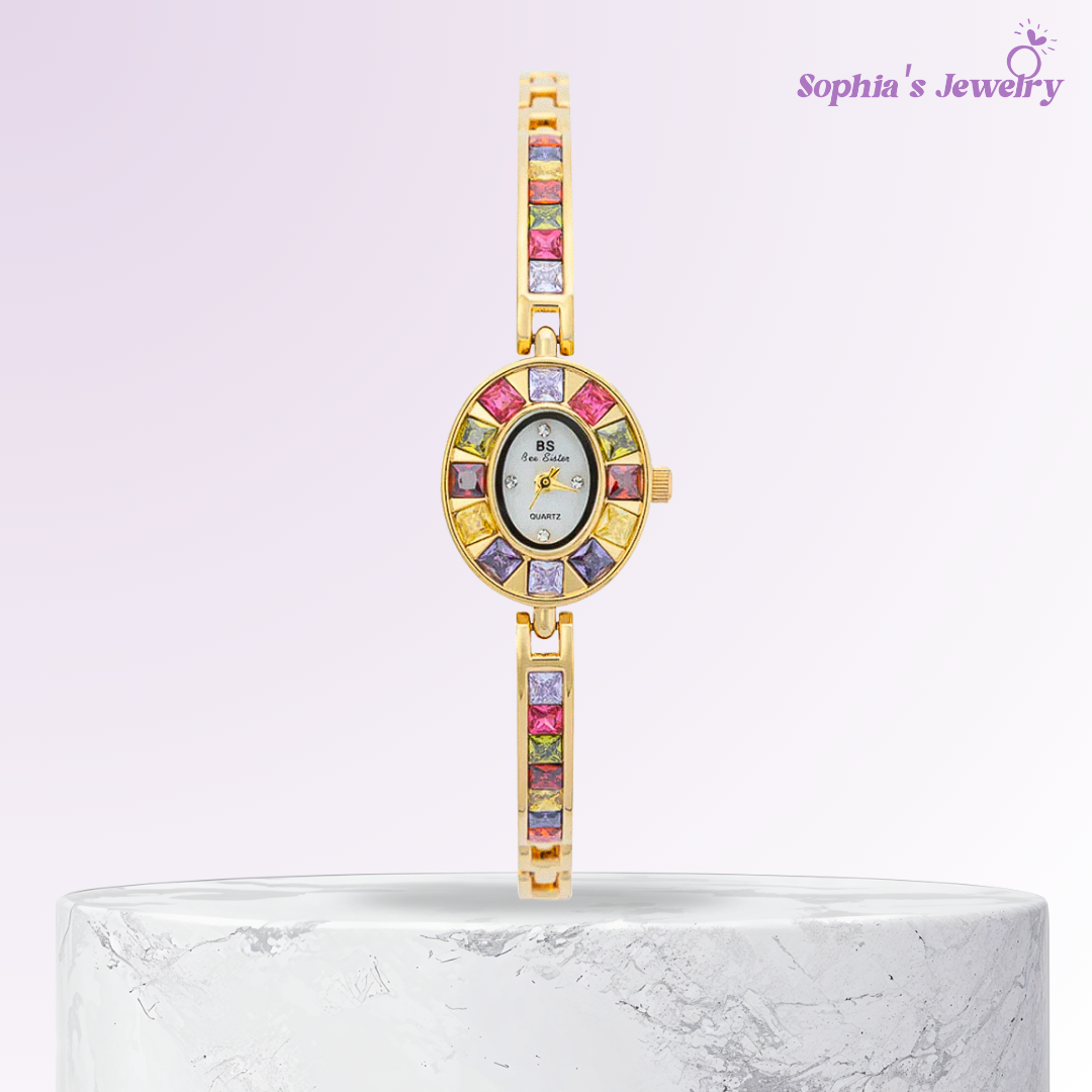 Irish | Oval Gemstone Women’s Bracelet Watch