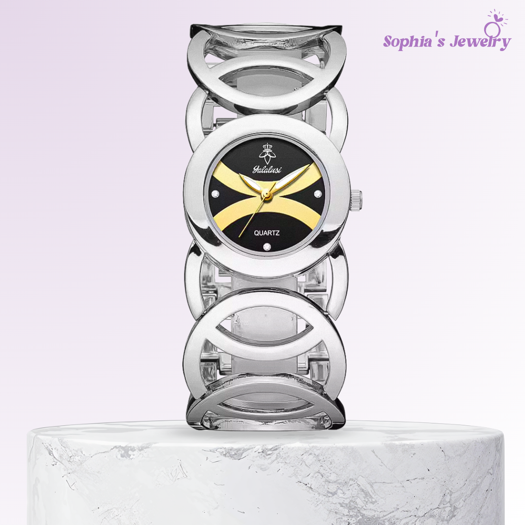 Serena | Elegant Interlocking Circle Bracelet Watch