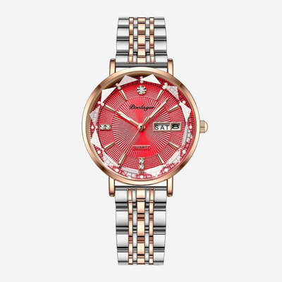 Elena | Two-Tone Crystal Accent Women’s Watch
