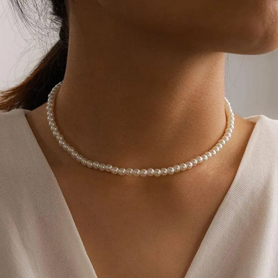 Patricia | Golden Glow | Silver Necklace