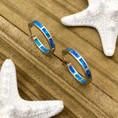 Cassandra | Ocean Dream Opal | Silver Earrings