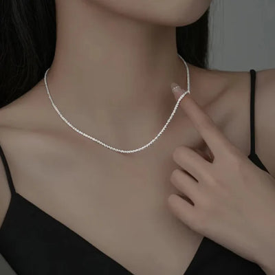 Georgia | Timeless Glitter | Silver Necklace