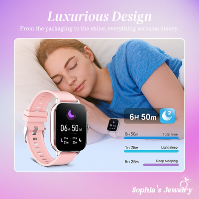 Lunara | Ultra-Thin Smartwatch with Wireless Calling & Sports Tracking