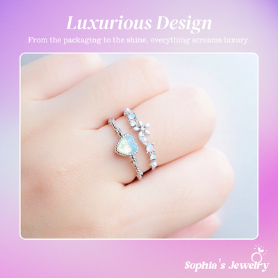 Selene | Blue Stone Radiance | Silver Ring