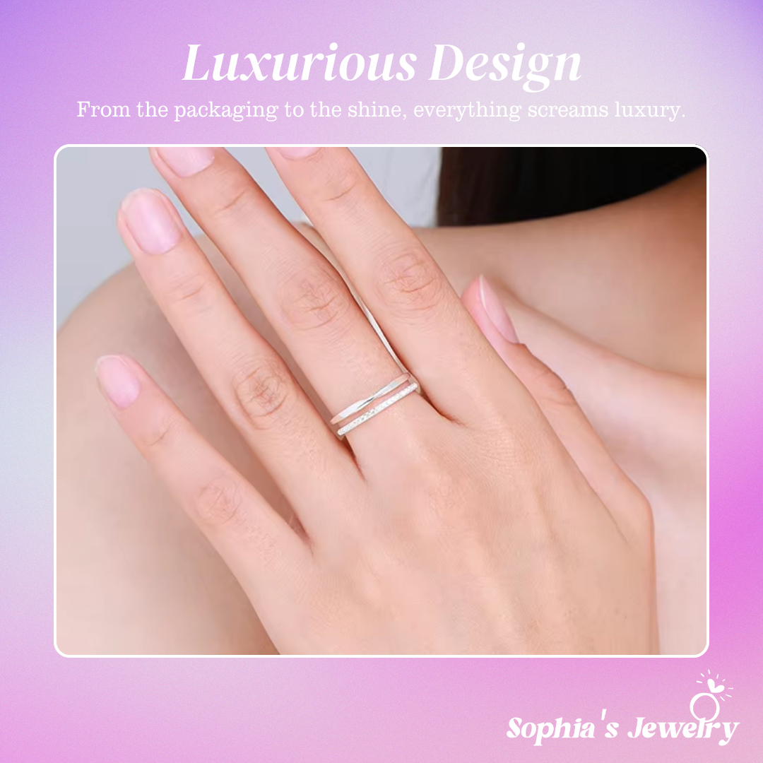 Aria | Zirconia Grace Band | Silver Ring