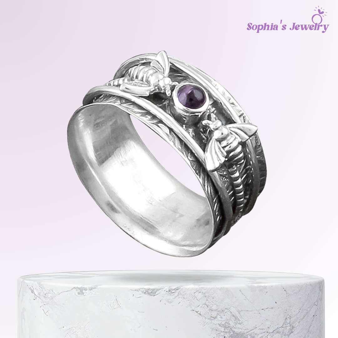 Ivie | Spinning Bee Accent | Silver Ring
