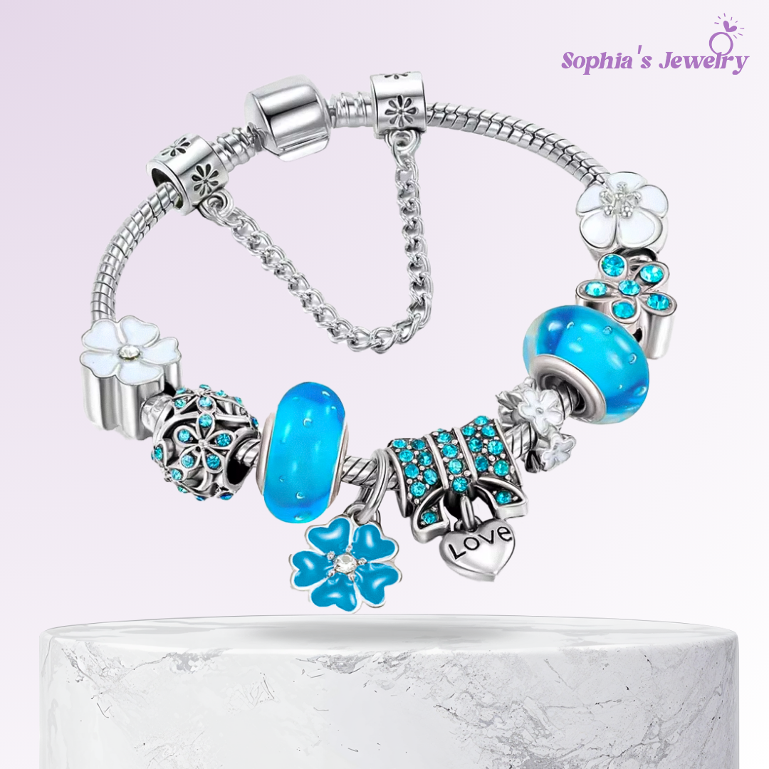 Elara | Twilight Garden | Silver Bracelet