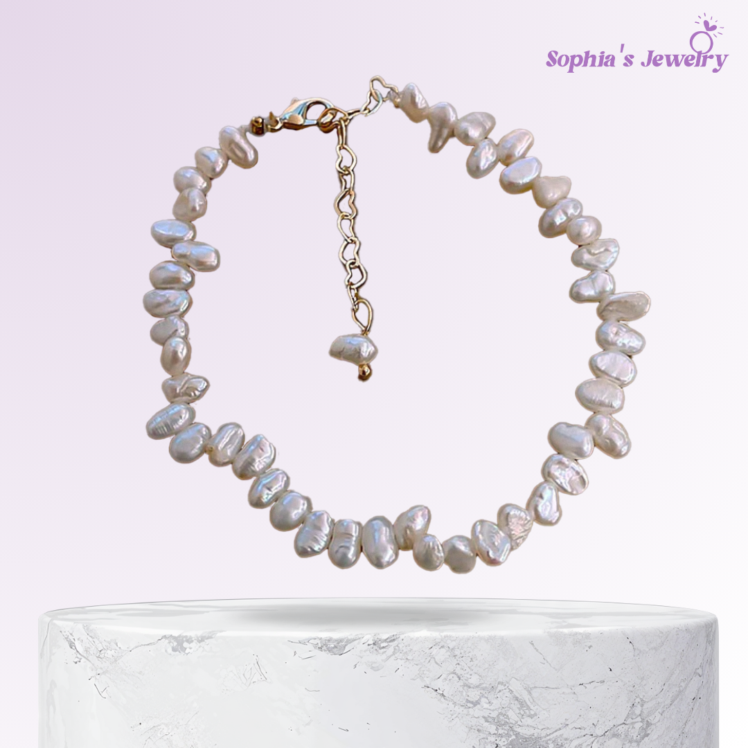 Lara | Pearl Whisper | Silver Bracelet