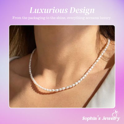 Selene | Pure Pearl Elegance | Silver Necklace