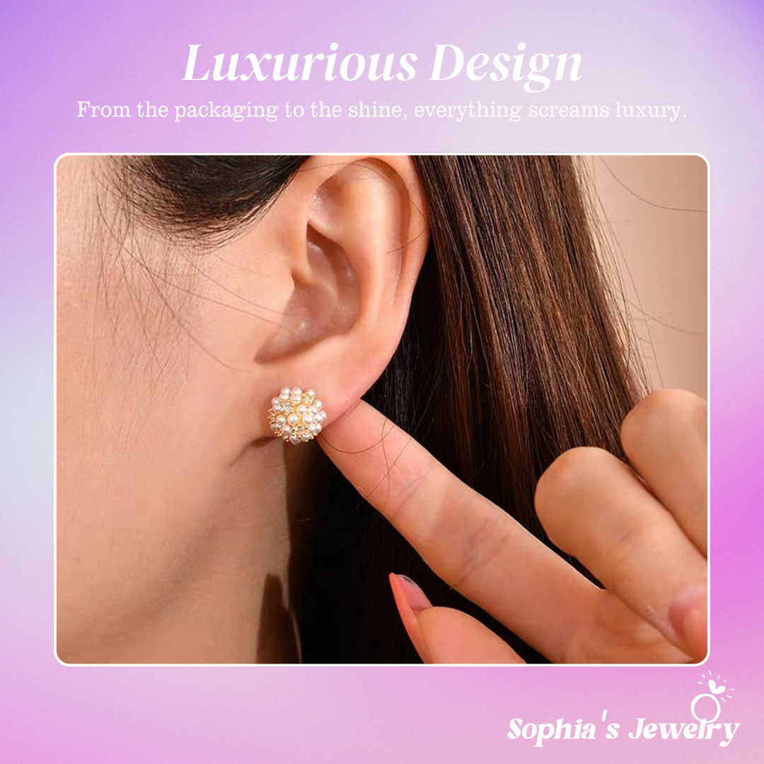 Aurelia | Subtle Pearl | Silver Earrings