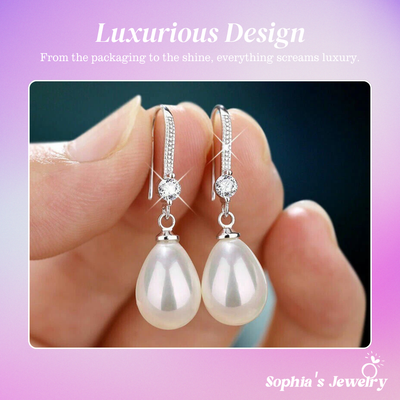 Vivienne | Luminous Pearl | Silver Earrings