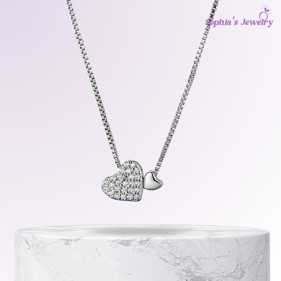 Gabriella | Heart-Inspired | Silver Necklace