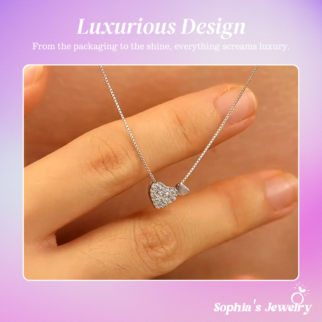Gabriella | Heart-Inspired | Silver Necklace