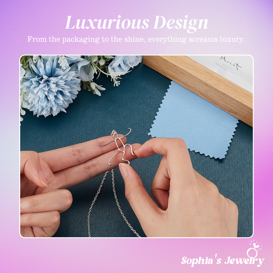 Gemma | Elegant Claw Setting  | Silver Pendant