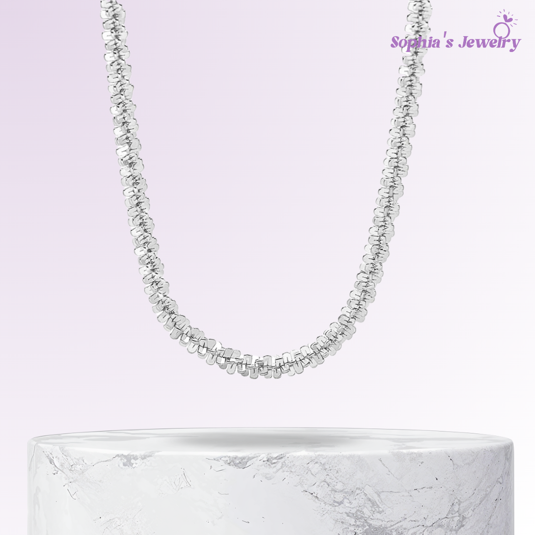 Georgia | Timeless Glitter | Silver Necklace