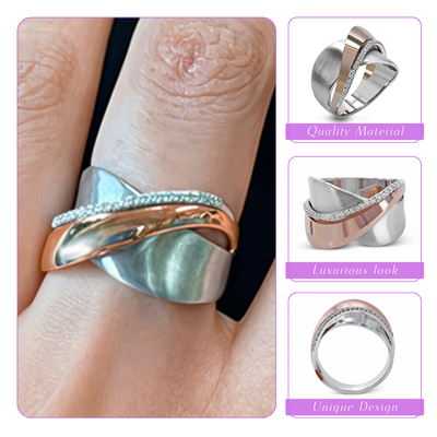 Evelyn | Eternity Vintage Zircon | Silver Ring