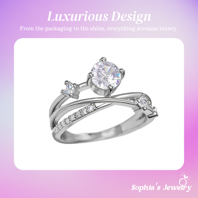 Celeste | Starry Elegance | Silver Ring
