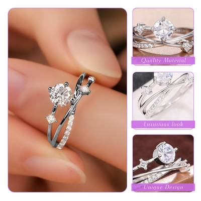 Celeste | Starry Elegance | Silver Ring