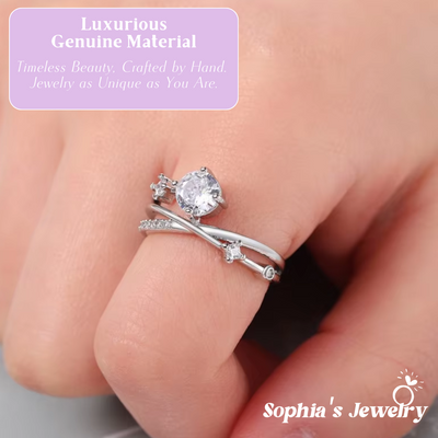 Celeste | Starry Elegance | Silver Ring