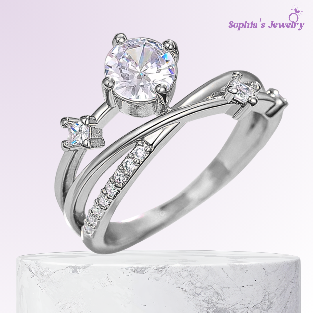 Celeste | Starry Elegance | Silver Ring