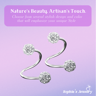 Luna | Sleek Swirl | Silver Earrings