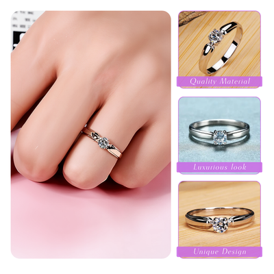 Novi | Timeless Elegance with Pure Brilliance | Silver Ring