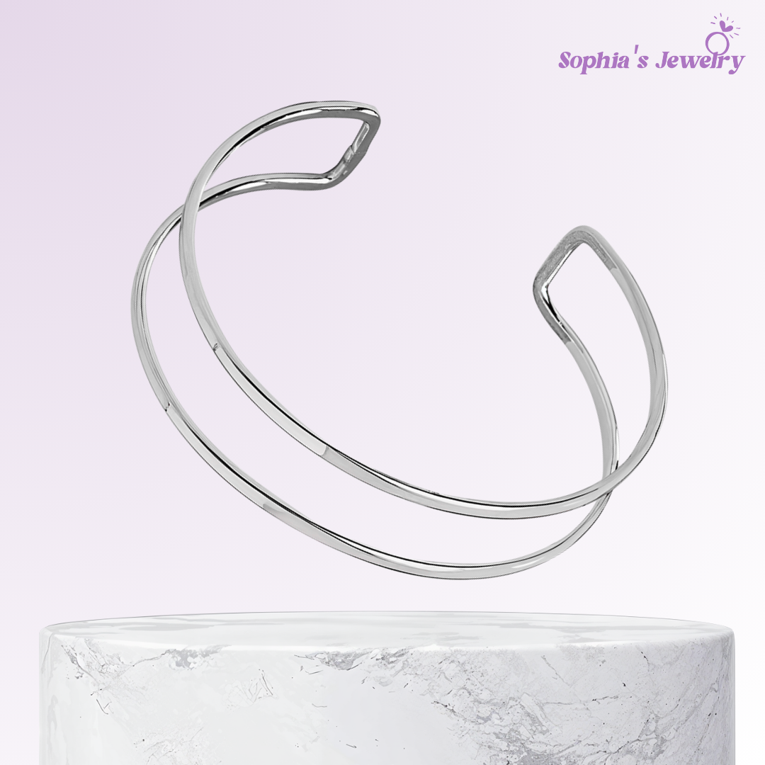 Josephine | Elegant Gleam | Silver Arm Cuff