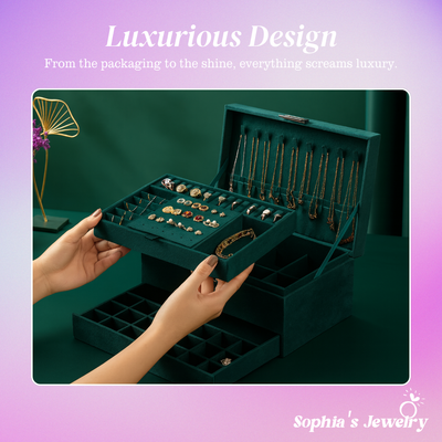 Serenity | Antique Charm | 3-Layer Jewelry Organizer