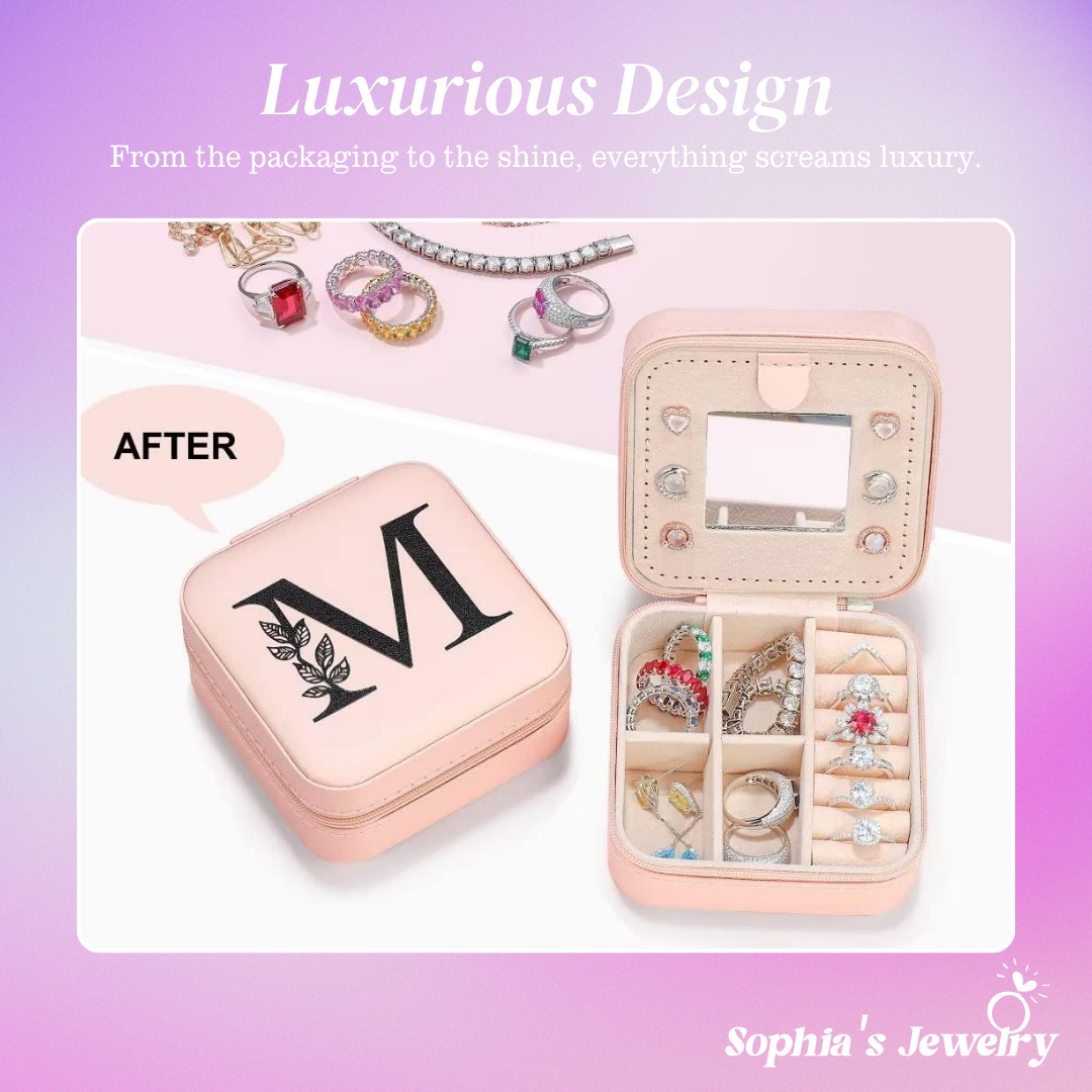 Celestia | Luxe Organizer | Jewelry Storage Box with Mirror