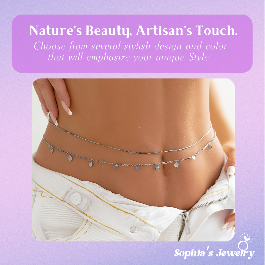 Natalie | Effortless Glam | Silver Body Chain