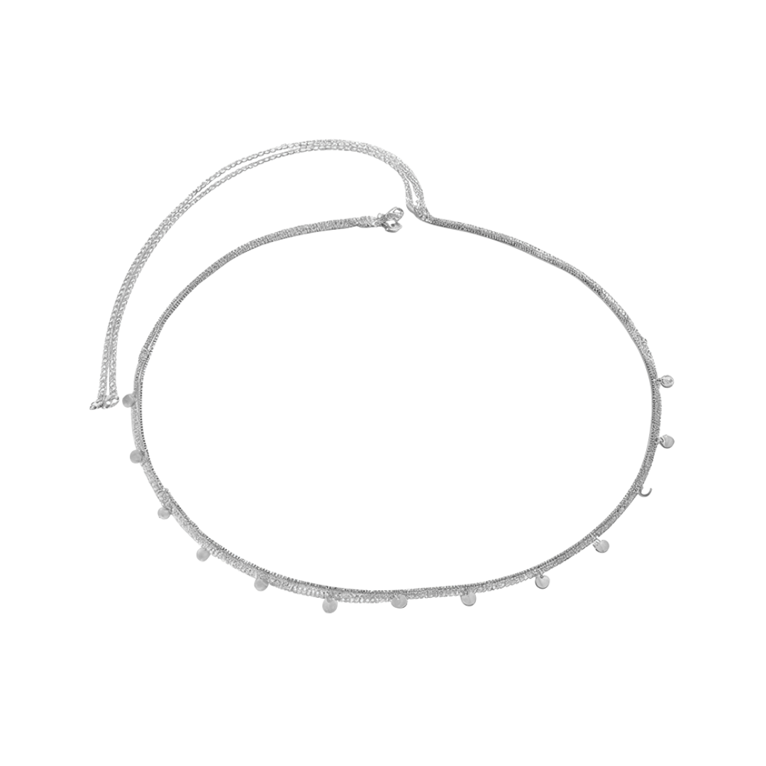 Natalie | Effortless Glam | Silver Body Chain