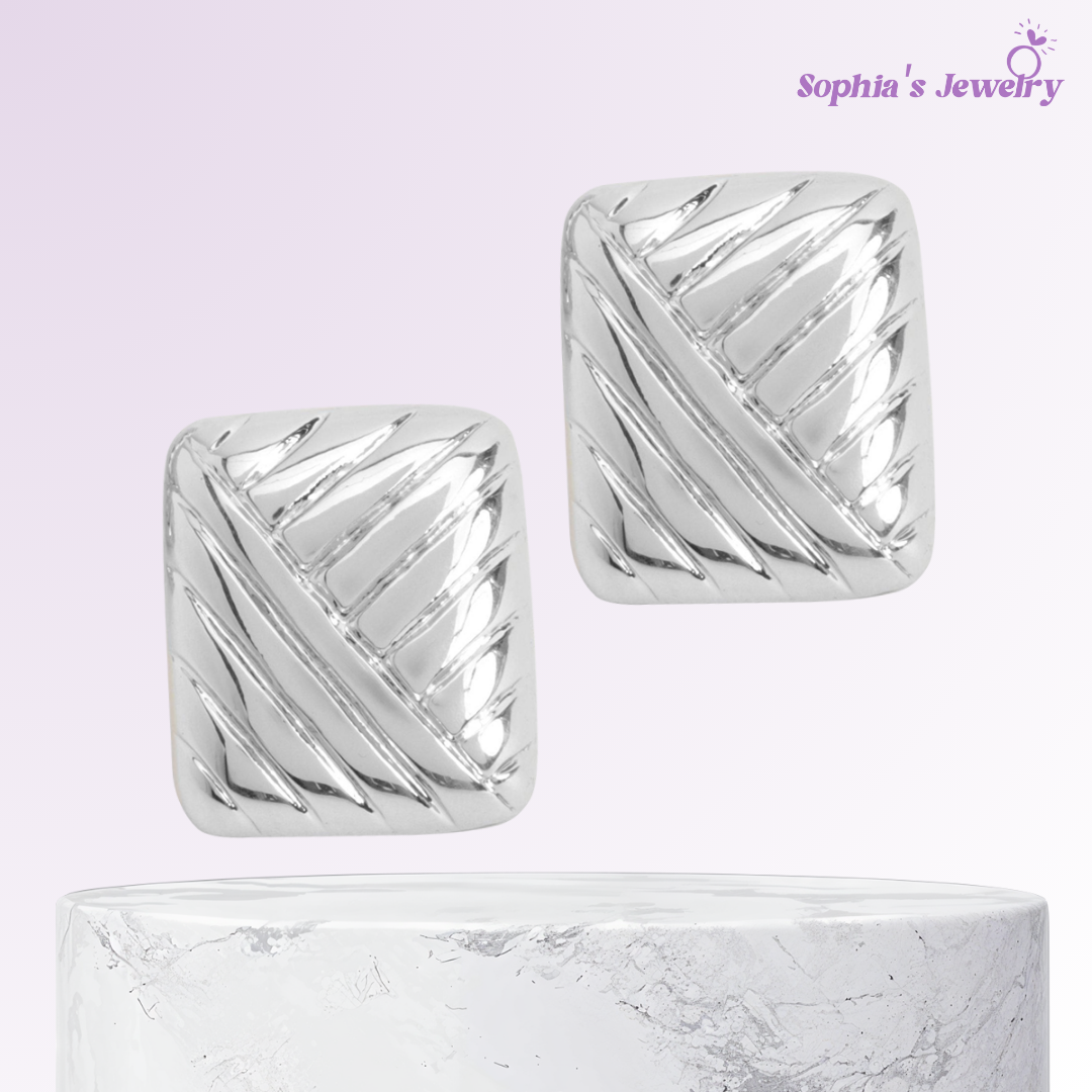 Lina | Everyday Shine Stud | Silver Earrings