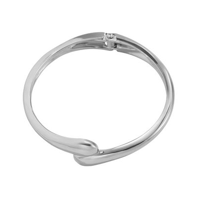 Carrine | Bold Sculpted Cuff with Stylish Statement | Silver Bracelet