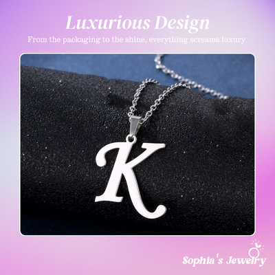 Nova | Your Letter, Your Shine | Silver Necklace