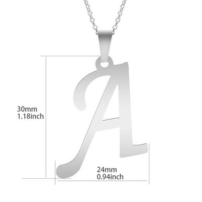 Nova | Your Letter, Your Shine | Silver Necklace