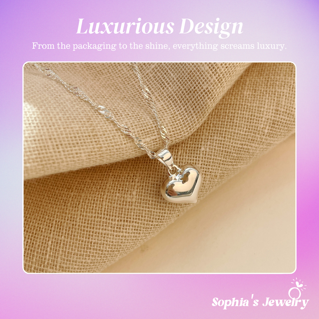 Liora | Heartlight Charm | Silver Necklace