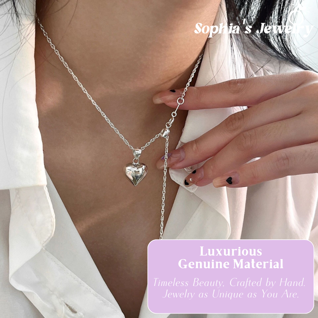 Liora | Heartlight Charm | Silver Necklace