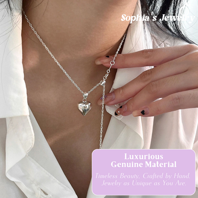 Liora | Heartlight Charm | Silver Necklace