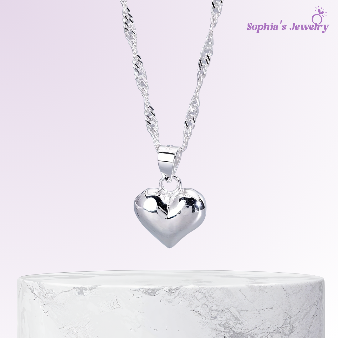 Liora | Heartlight Charm | Silver Necklace