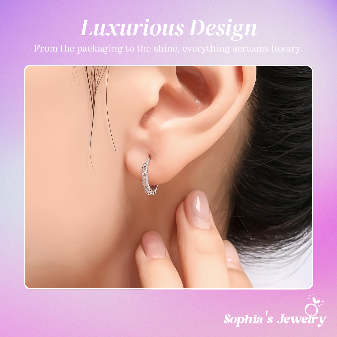 Liza | Sparkling Stone | Silver Earrings