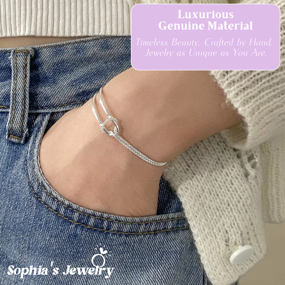 Aurora | Dazzling Charm| Silver Bracelet