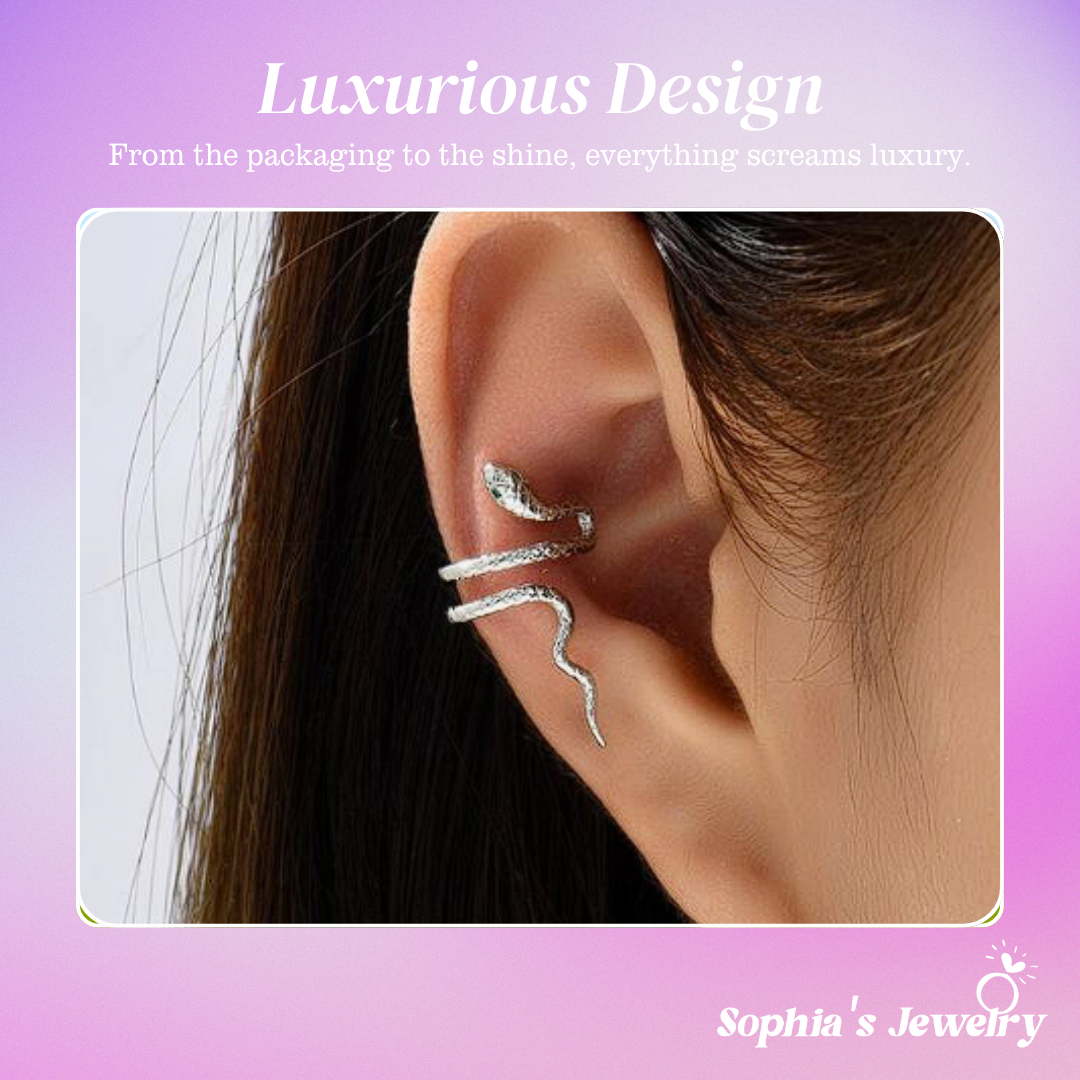 Sienna | Serpent Shine | Silver Earrings