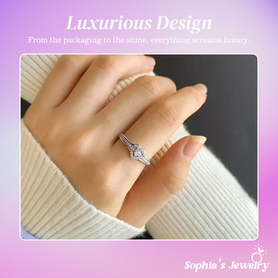 Runa | Heartshine Whisper | Silver Ring