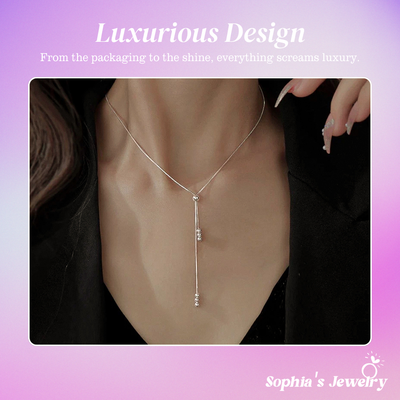 Vahiya | Ball Shimmer Chain | Silver Necklace