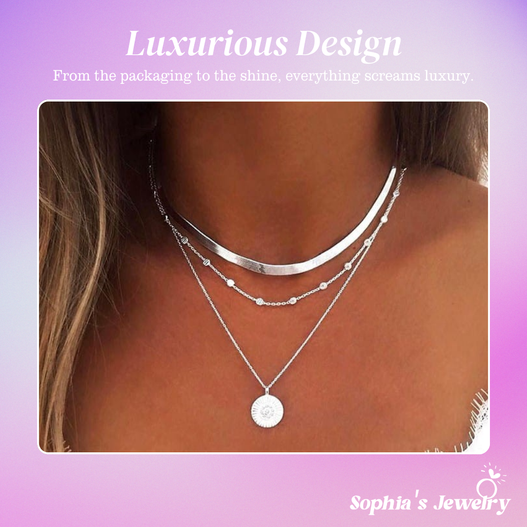 Iris | Lustrous Glimmer | Silver Necklace