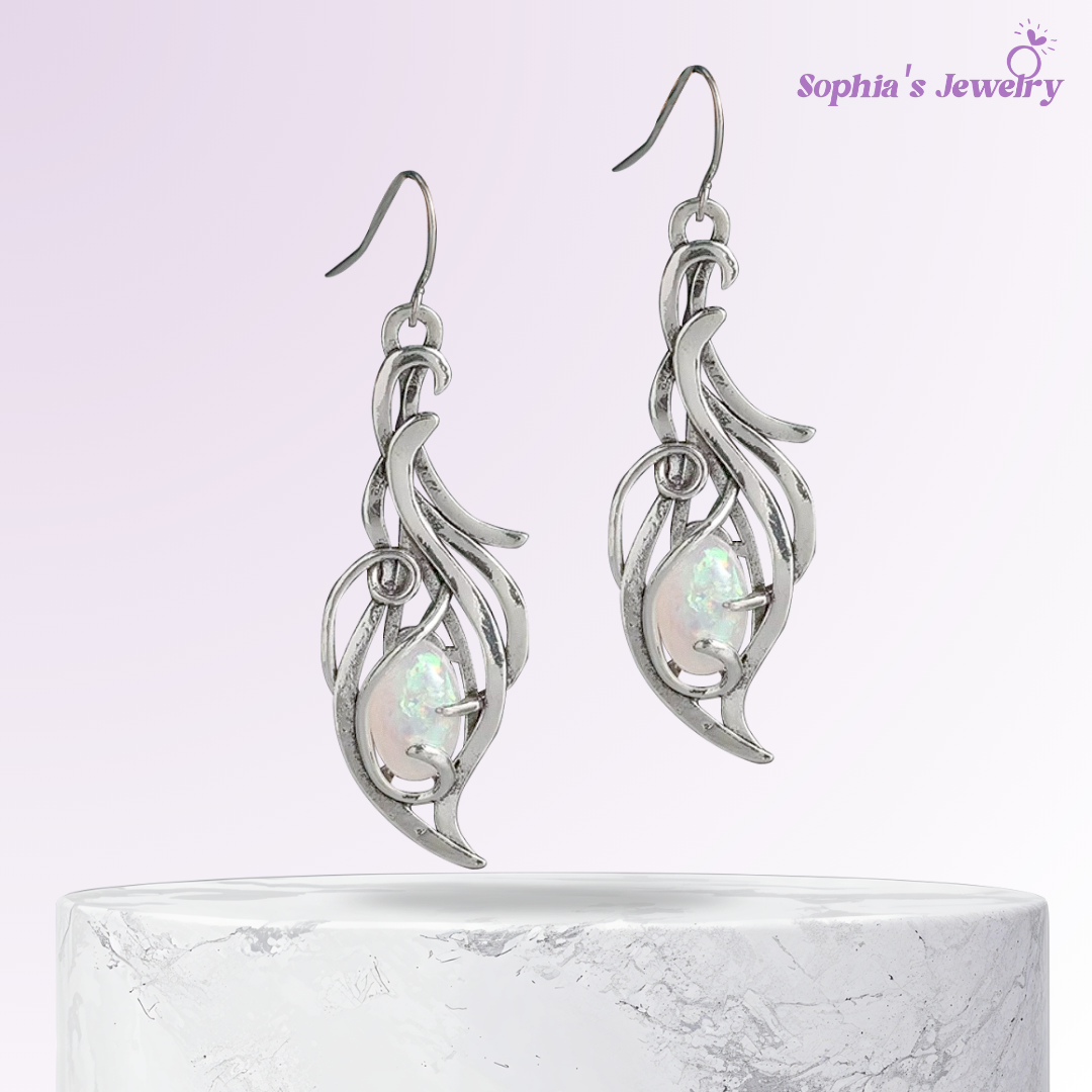 Noelle | Opal Vintage | Silver Earrings