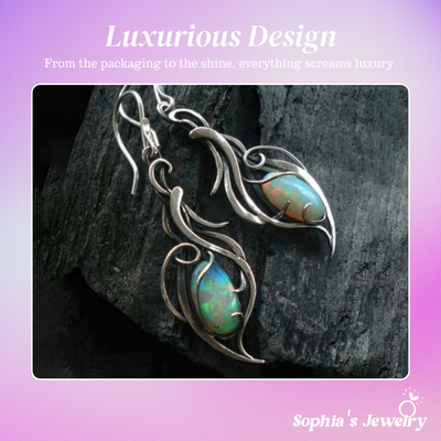 Noelle | Opal Vintage | Silver Earrings