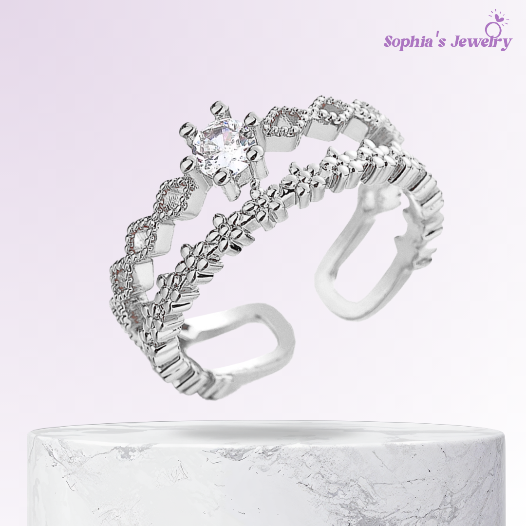 Alexa | Zirconia Radiance | Silver Ring