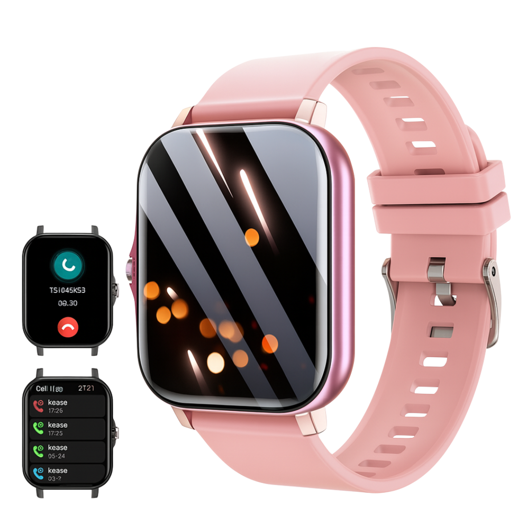 Lunara | Ultra-Thin Smartwatch with Wireless Calling & Sports Tracking