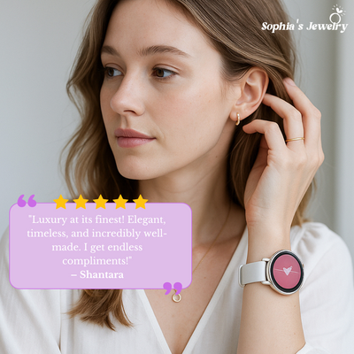 Daniela | Moon Dial Watch & Bracelet Set